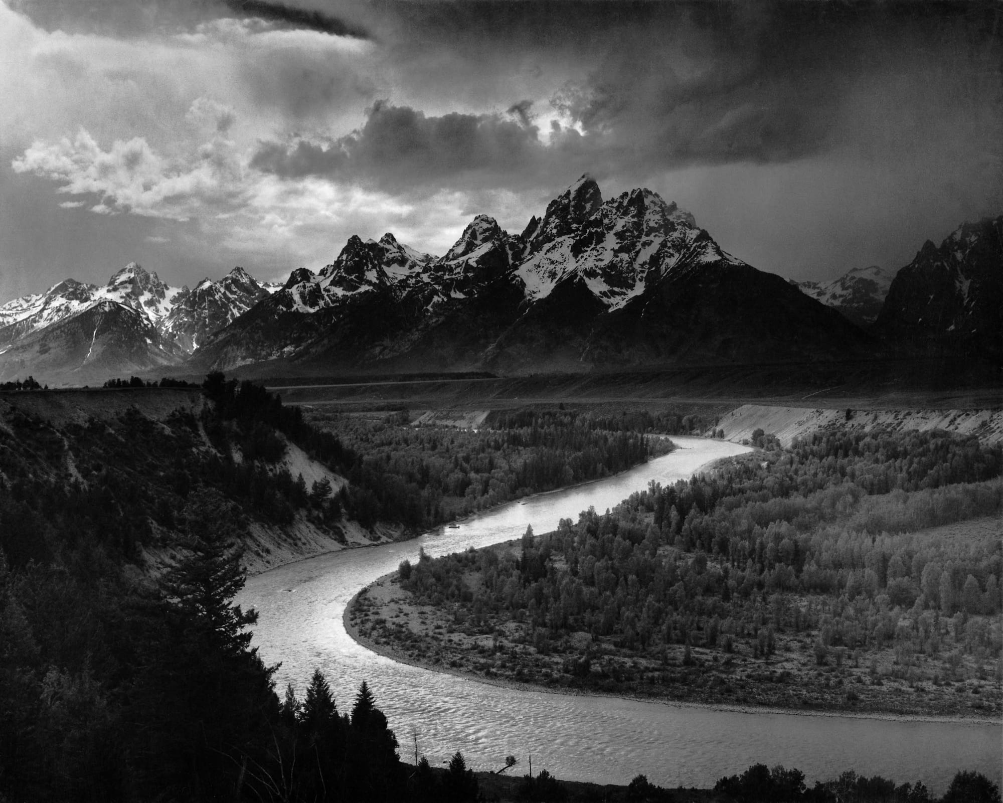 The Tetons and the Snake River Photo by: Ansel Adams