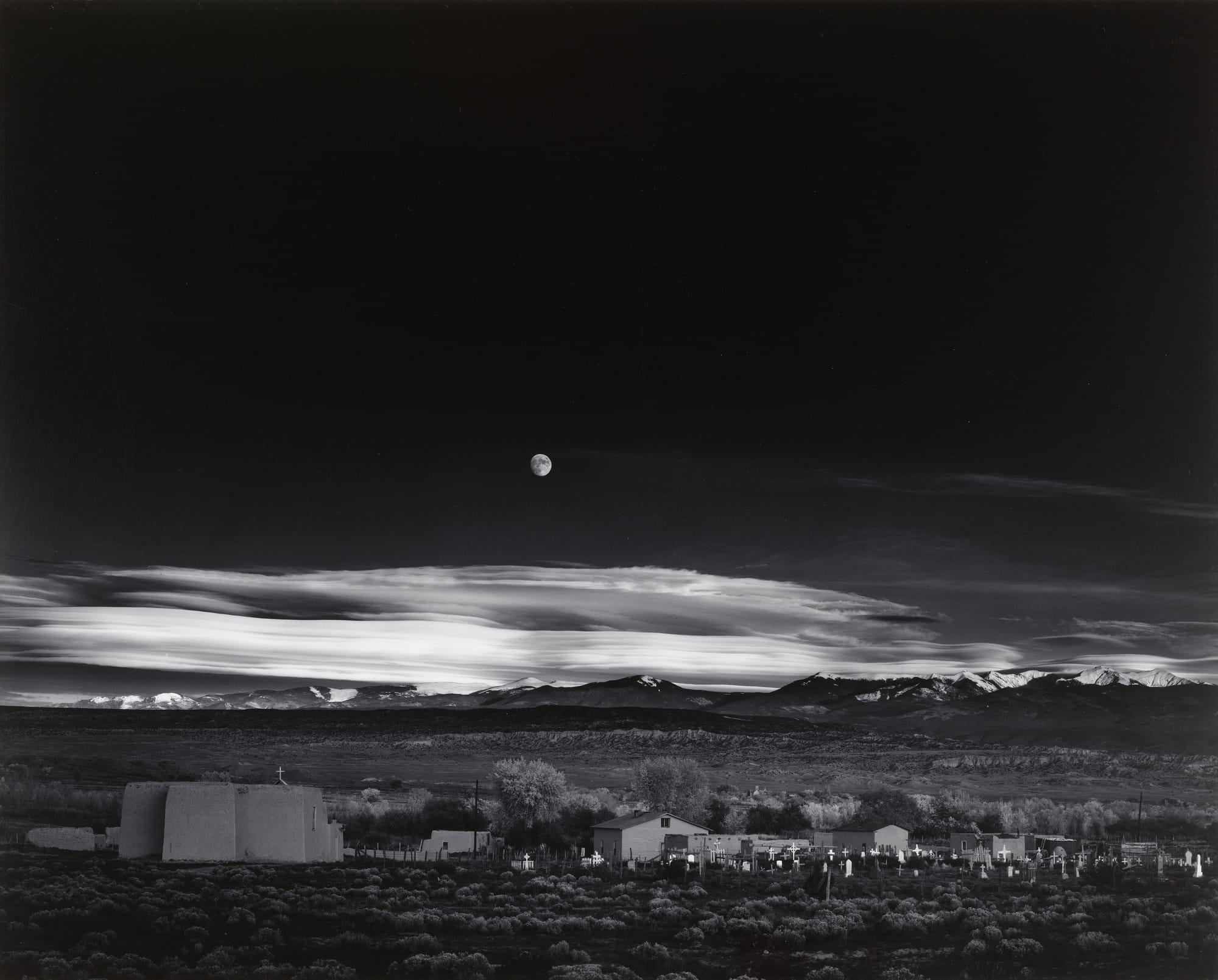 Moonrise, Hernandez, New Mexico Photo by Ansel Adams