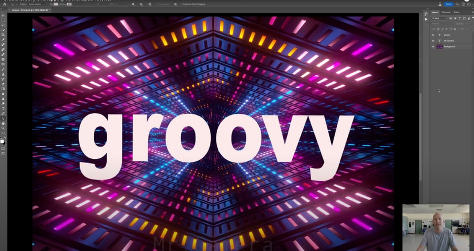 Create Groovy Overlapping Text Shapes Tutorial